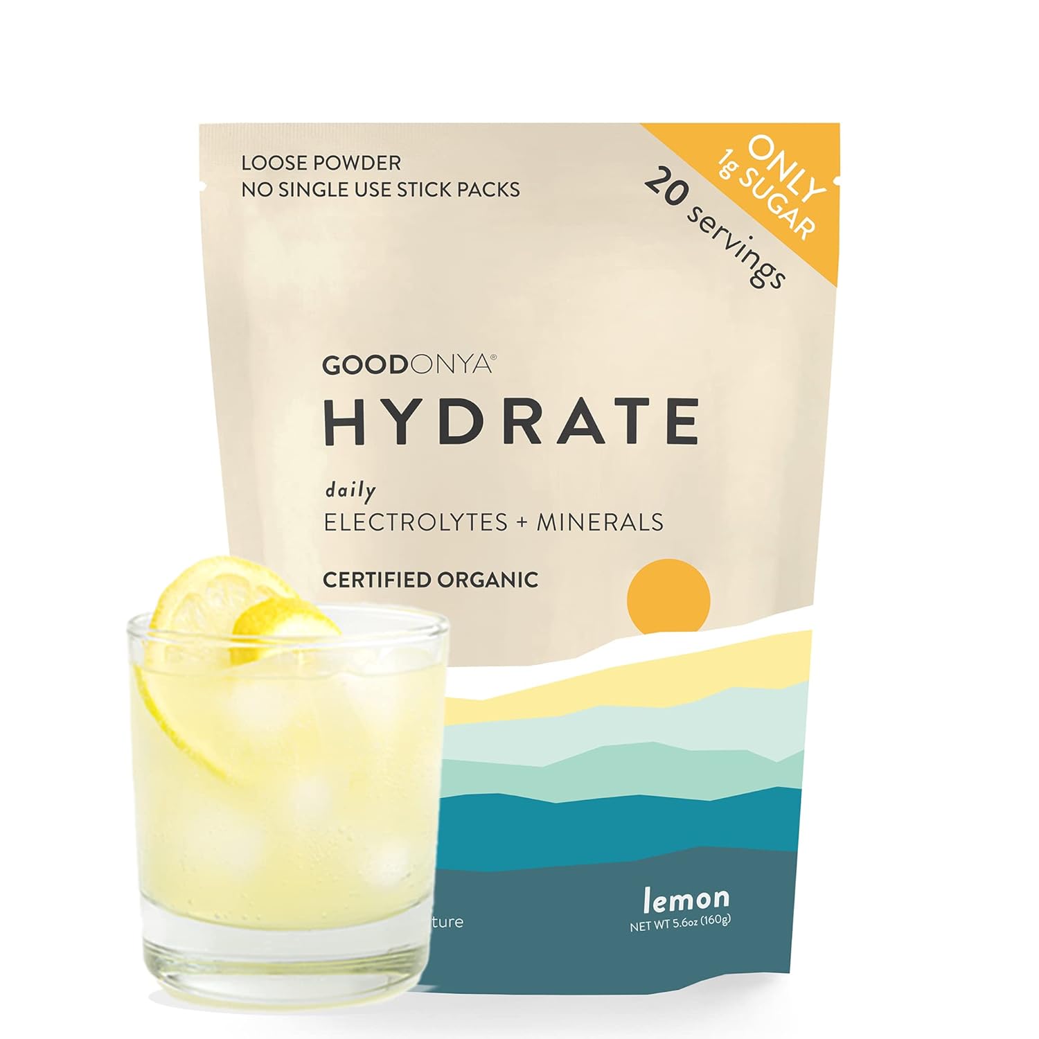 GoodOnYa Hydrate organic lemon flavour