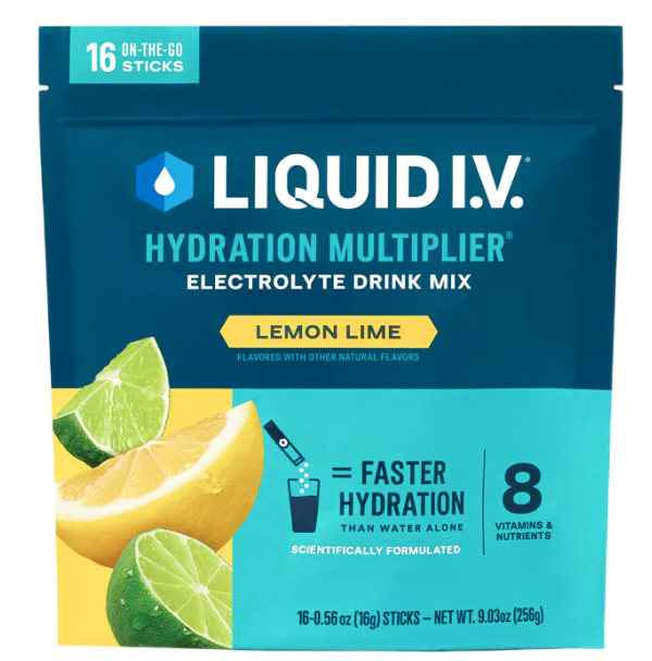 Liquid IV electrolyte powder Lemon Lime
